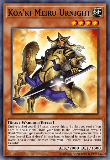 yugioh koa ki meiru deck Yu-Gi-Oh! - Koa'ki Guardian (RGBT-ENPP3) - Duelist Pack Collection Tin - Limited Edition Koa'ki Meiru War Arms 