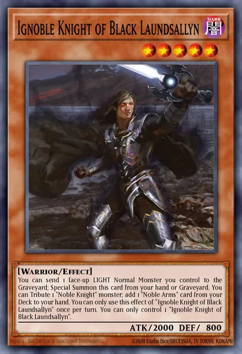 Chevalier Noble Infâme de Laundsallyn Noir