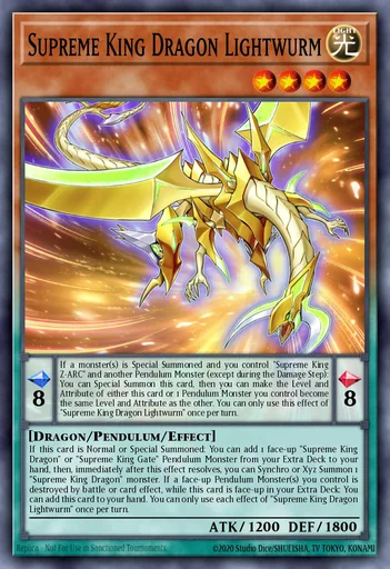 Supreme King Dragon Lightwurm – Yu-Gi-Oh! Master Duel – Untapped.gg