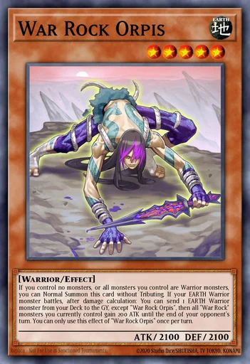 War Rock Orpis  Yu-Gi-Oh! Master Duel  Untapped.gg