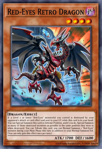 Dragón Retro de Ojos Rojos