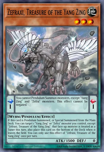 Zefraxi, Tesoro de los Yang Zing