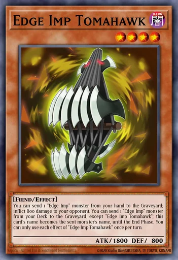 yugioh edge imp cards Yu-Gi-Oh!! - Chain (MP16-EN012) - Mega Pack 2016 - 1st Edition You can add 2.5cm Frightfur card from your Deck to your hand Edge Imp Tomahawk  Yu-Gi-Oh!