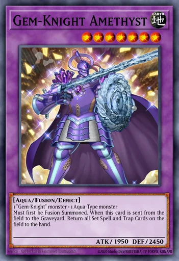 Edelstein-Ritter Amethyst