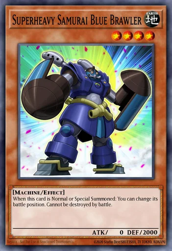 Samurai Superpesante Lottatore Blu