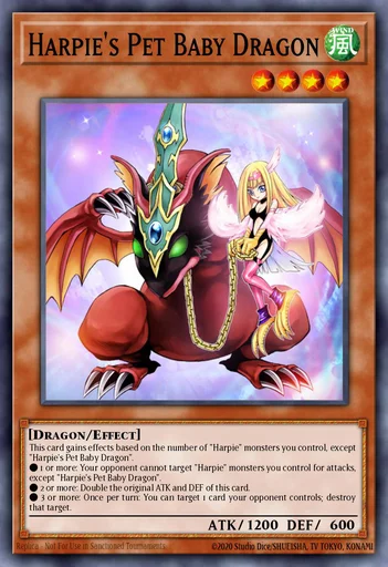 Dragón Bebé, Mascota de la Arpía
