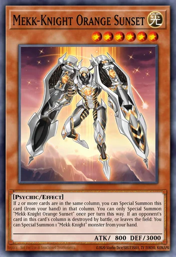 Meck-Cavaliere Tramonto Arancione