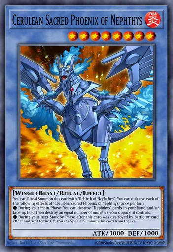 Himmelblauer heiliger Phönix von Nephthys