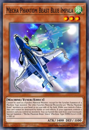 Bestia Fantasma Meccanica Blu Impala