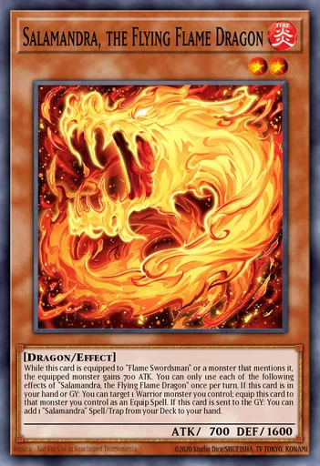 Salamandra, el Dragón de la Llama Volador