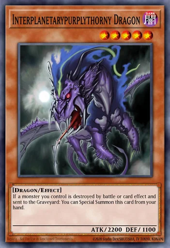 Interplanetar-lilastachliger Drache