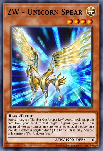 yugioh zw deck Complete Custom for Yu-Gi-Oh! ZEXAL ZW - Unicorn Spear 