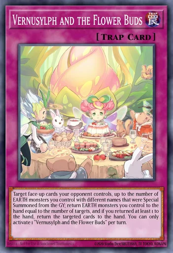 yugioh vernusylph cards POTE-EN061 - Corolla - Super Rare it becomes EARTH Vernusylph and the Flower Buds