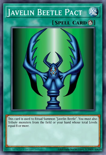 Yu-Gi-Oh! Javelin Beetle Pact Card – Secret Rare Ritual Spell (PP01-EN012) Unlimited Edition - View #3