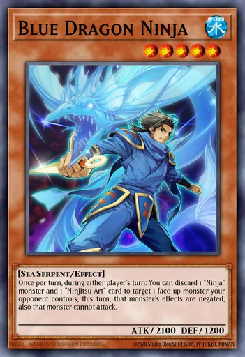 Ninja Dragon Bleu