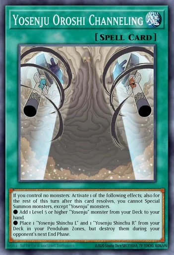 Canalização de Yosenju Oroshi