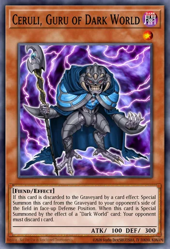 Ceruli, Líder del Mundo Oscuro