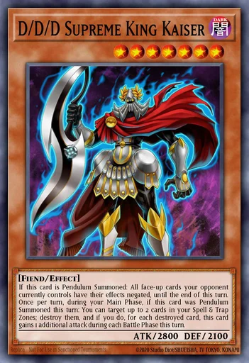 D/D/D Kaiser, Rey Supremo