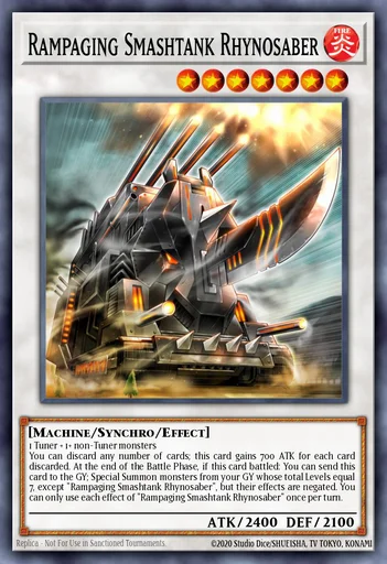 Tobender Kampfpanzer Säbelrhino