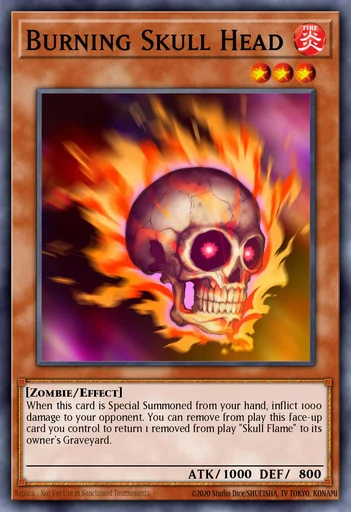 Brennender Totenkopf